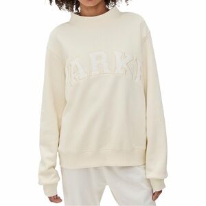 Parke Women's Cream and White Mockneck